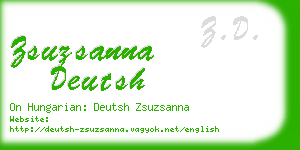 zsuzsanna deutsh business card
